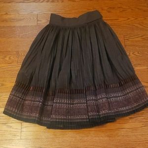 Zandra Rhodes || Vintage Wool Pleated Skirt